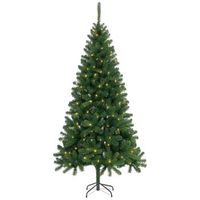 arbol de navidad decorado verde calido pvc y pe 150cm 430 puntas