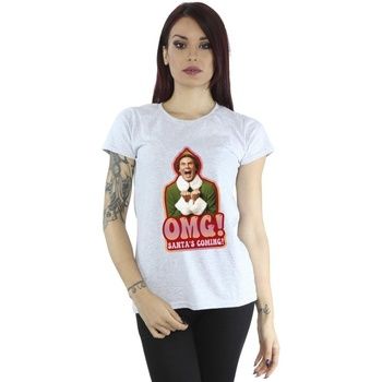 Elf Camiseta Santa's Coming para mujer