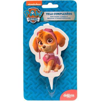 Vela Cumpleaños Patrulla Canina Paw Patrol Skye