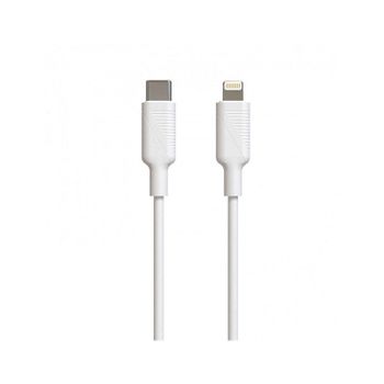 Muvit Cable Tipo C a Lightning MFI 3A 1.2m Blanco