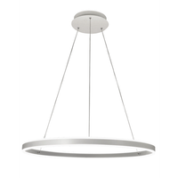 lampara colgante led palau 64w 3000k regulable o80 cm plata - lampara de arana de metal y metacrilato