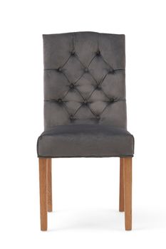 Claudia Grey Velvet Dining Chairs - Grey