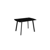 mesa de salon paula cristal negro diseno moderno y funcional