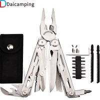 daicamping dl30 multiherramientas manuales diy multiherramienta abrazadera cuchillos plegables cortadores de tijera edc equipo de supervivencia alicates manuales
