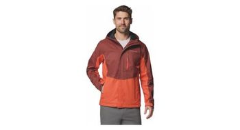 Chaqueta impermeable columbia pouring adventure iii roja hombre