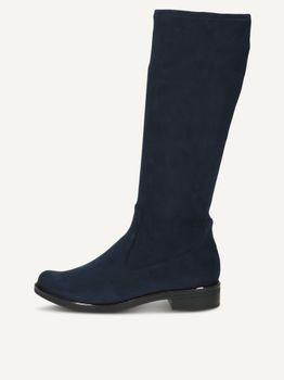 CAPRICE Boots, blue, made of Textiles with Block heel, Size 40.5