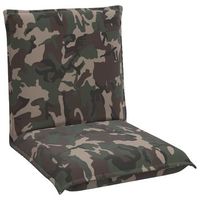 sillon ajustable ejercito tela vidaxl