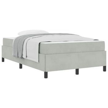 Estructura De Cama Blanco, Gris Claro Y Blanco 120 X 200 Cm