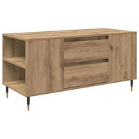 mesa de centro 102x445x50 cm madera - beige