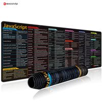 alfombrilla de raton con programacion exco javascript alfombrilla para teclado de atajos grandes hoja de trucos alfombrilla de escritorio para ingeniero web borde cosido antideslizante