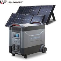 estacion de energia portatil allpowers r4000 salida ca 4000w - lifep04  x2 panel solar 200w mono