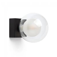 aplique de pared perla negro