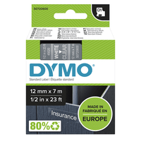 d1 - cintas dymo 12mmx7m blanctran