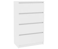 vidaxl aparador de madera contrachapada blanco 60x35x985 cm