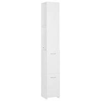 armario de bano madera contrachapada blanco 25x265x170 cm vidaxl