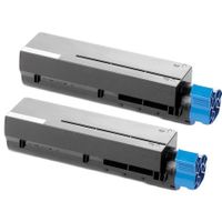 compatible multipack oki mb471dnw printer toner cartridges 2 pack -44574702