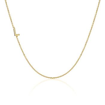 Cadena de letras para mujer en oro 14 quilates