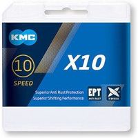 kmc cadena x10 12x11128 116 eslabones 10v gris