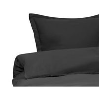 conjunto de funda de edredon moderna de saten de algodon 220 x 240 cm negro parkrose