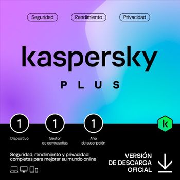 Kaspersky Plus Internet Security 1 Dispositivo Licencia Digital 1 Año