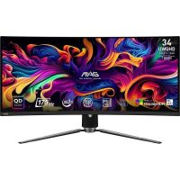 monitor msi mag 341cqp qd-oled 34 ultrawide quad hd 175hz qd-oled curvo freesync premium pro ajustable en altura