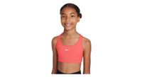 sujetador deportivo nike swoosh rosa para nina