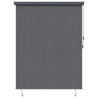 estor enrollable gris antracita 220 x 250 cm tela y aluminio vidaxl
