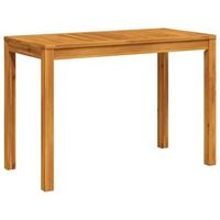 mesa de comedor de jardin  mesa de exterior madera maciza de acacia 110x55x75 cm