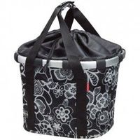 klick-fix bolsa delantera klickfix reisenthel 35x28x26 negroflores blancas