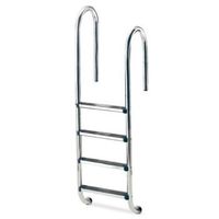 escalera muro asimetrica de 5 peldanos en acero inoxidable aisi-304