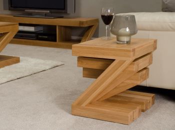 Infinity Solid Oak Nest of 3 Tables
