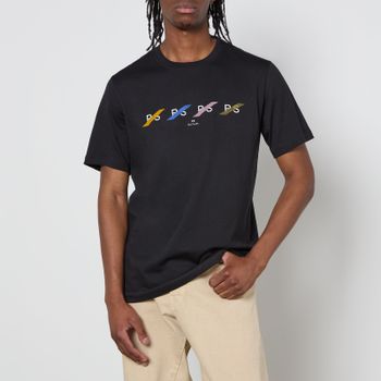 PS Paul Smith Row Logo Cotton-Jersey T-Shirt - XXL