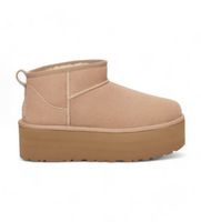 ugg para mujer 1135092 botines de piel classic ultra mini platform beige 38 3 a 5cm ninguno casual homewear