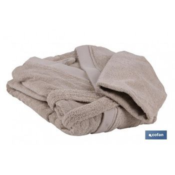 Albornoz Beige Gr.500/m2 Modelo Abisinia Talla M