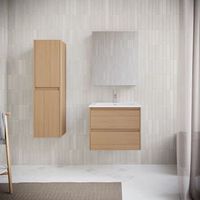 mueble lavabo  lavabo 60 cm fortina roble claro