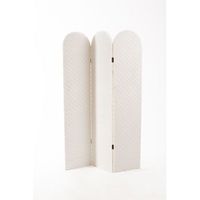 biombo miller terciopelo - blanco
