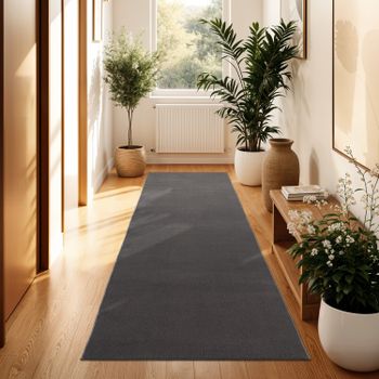 Alfombra Calissa antracita 80x300 cm