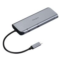 base para portatil targus dock427gl usb-c doble hdmi 4k 140 w gris