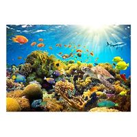 papel pintado 3d - mundo submarino 200x140 cm