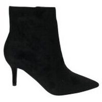 shoes zapatos de tacon botin aguja antelina elegante para mujer