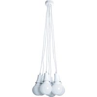 lampara de techo colgante arco-iris 7xe27 30d blanco