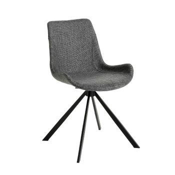 Silla Giratoria Tela Gris Oscuro Angel Cerdá 4071 54x58x82