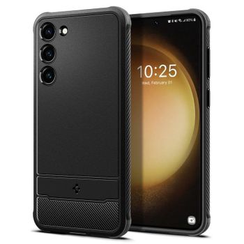 Funda para móvil Spigen Rugged Armor TPU Negra Antigolpes para Galaxy S23 6.1