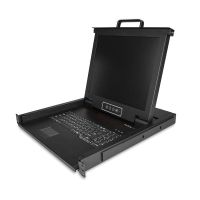 startech consola para rack con vga y pantalla de 17 1u