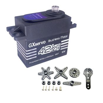 GXservo QY3242BLS 42KG Motor sin escobillas de 180 grados con engranajes metálicos Servo Digital para coches crawler RC