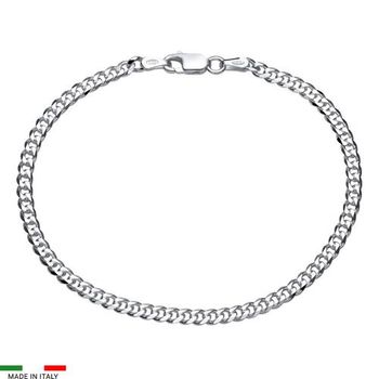 Pulsera barbada de plata 925 3mm