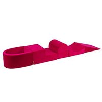 meowbaby parque infantil de espuma con piscina sin bolas magenta