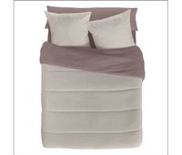 naturals - edredon bicolor cama 90 - microfibra poliester - 300 gr - fabricado en espana - topol198 piedra