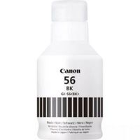 botella de tinta canon gi-56bk negra original 170ml alto rendimiento 6000 paginas