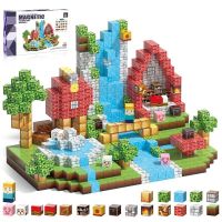 blossom set de construccion magnetica minecraft 100 piezas